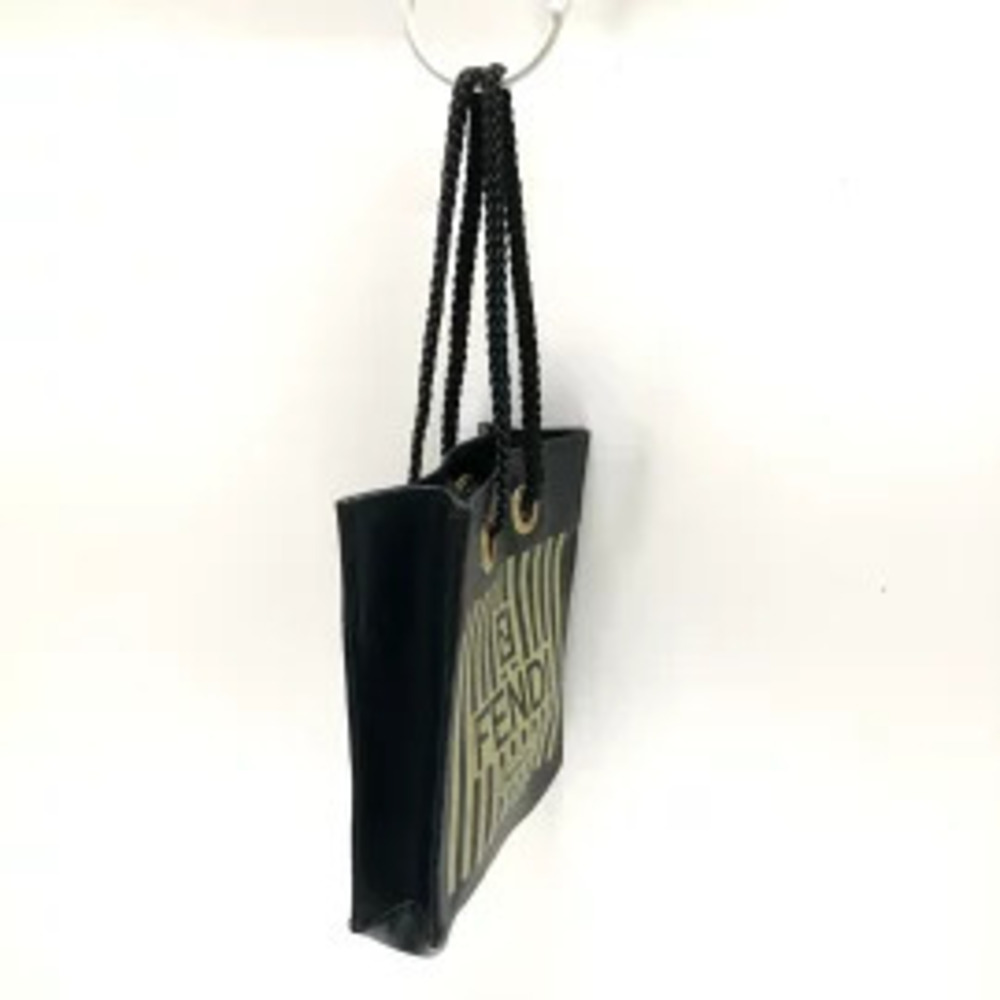 Fendi Handbag Bag Black Green Leather